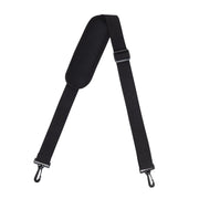 Correa para bolso acolchada negra, ajustable hasta 122 cm, mosquetones plásticos, poliester