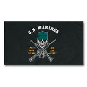Bandera US MC 150 x 90 cm con dos ojales metálicos, 100% poliéster