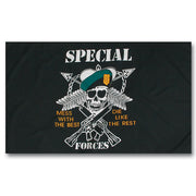 Bandera US SPEC.FORCES 150 x 90 cm, 100% poliester, dos ojetes metálicos
