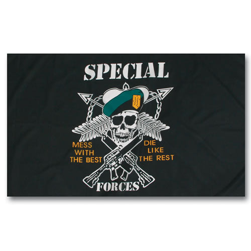 Bandera US SPEC.FORCES 150 x 90 cm, 100% poliester, dos ojetes metálicos