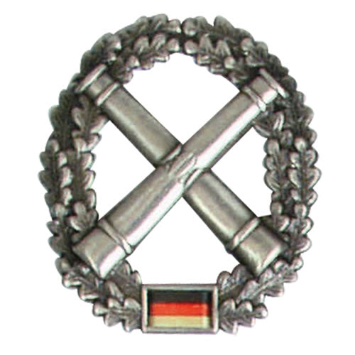 Insignia metálica para baret Artillerie truppe de la Bundeswehr