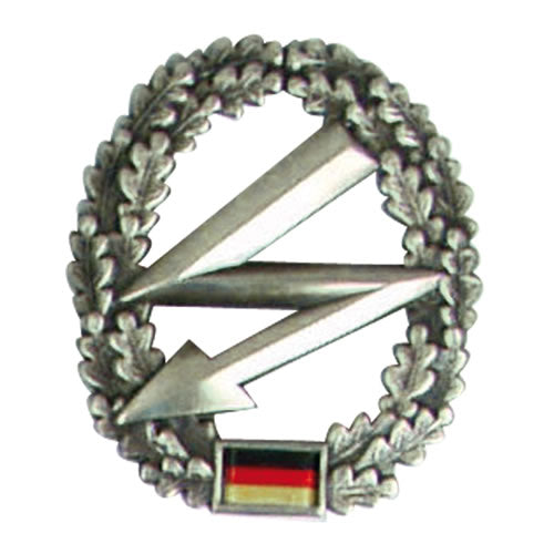 Insignia metálica BW para boina Fernmelde Truppe