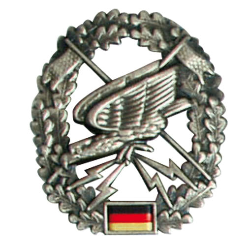 Insignia metálica BW para boina Fernspähtruppe del Bundeswehr