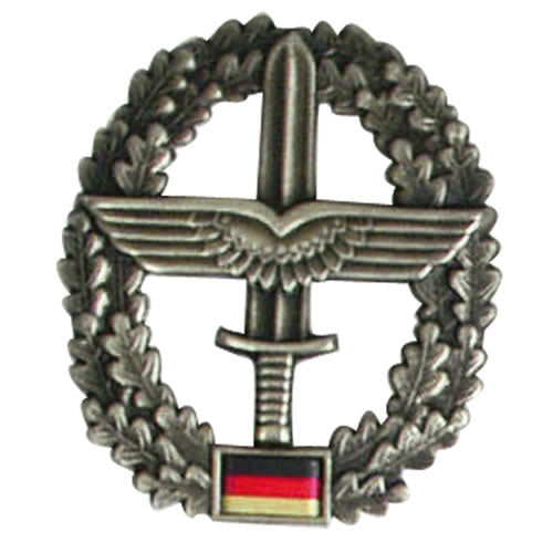 Insignia metálica BW para boina Heeresfliegertruppe