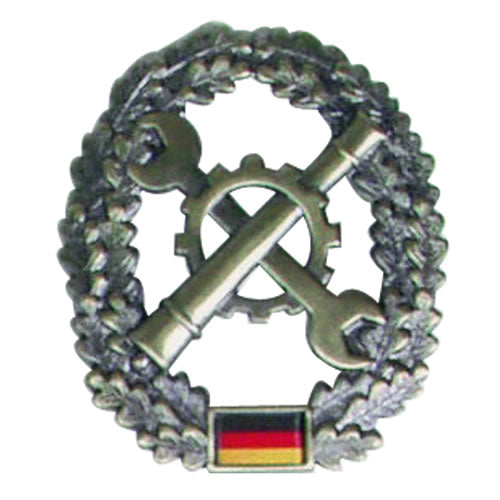 Insignia metálica para boina BW de la Instandsetzungstruppe, distintivo del Bundeswehr