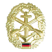 Insignia metálica dorada para boina Marine-Sicherungstruppe (Bundeswehr)