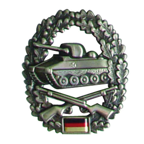 Insignia metálica BW para boina Panzergrenadiertruppe (Bundeswehr)