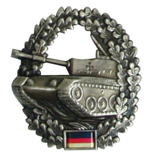 Insignia metálica Panzertruppe para baret, Bundeswehr