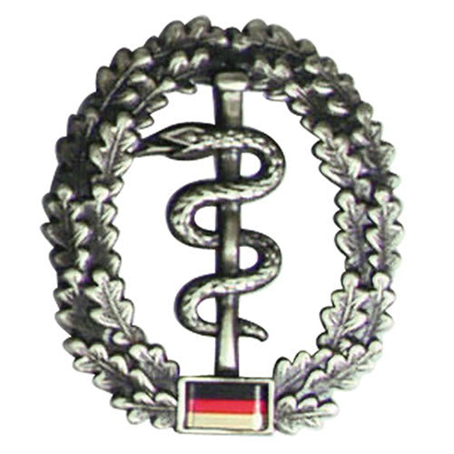 Insignia metálica para boina Sanitätstruppe de Bundeswehr