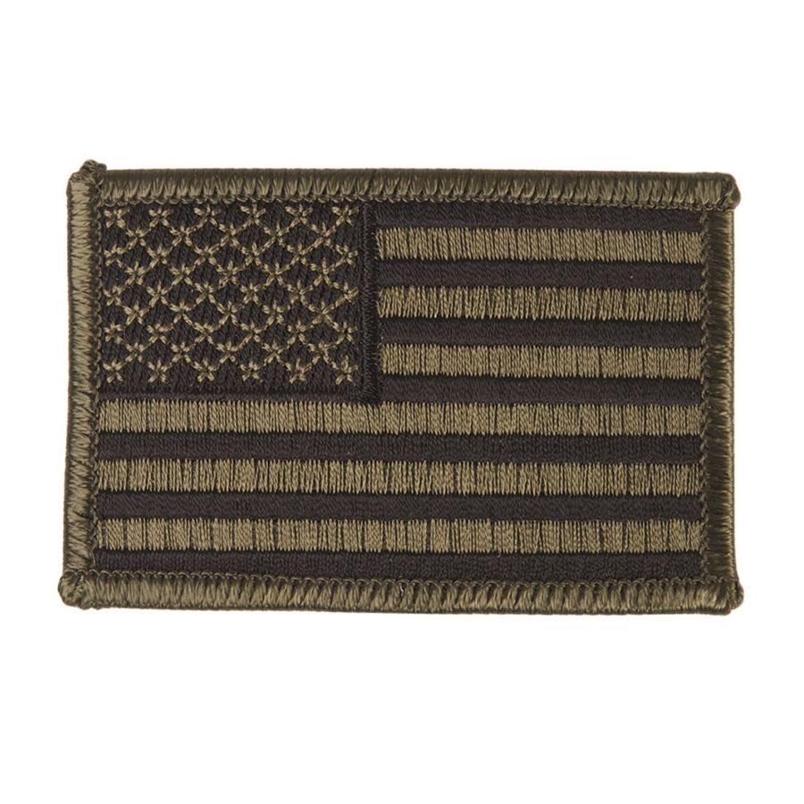 Parche textil bandera EE. UU. color oliv (verde)
