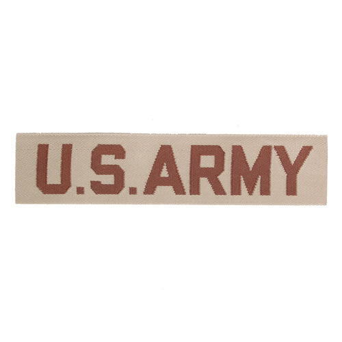 Parche textil US ARMY color desert 12 x 2,5 cm