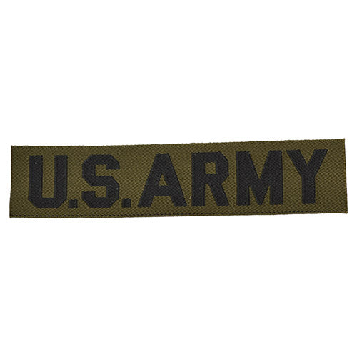 Parche textil US ARMY color oliva 12 x 2,5 cm
