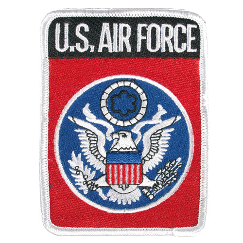 Parche textil US Air Force Eagle, emblema y texto, 7,5 x 10 cm