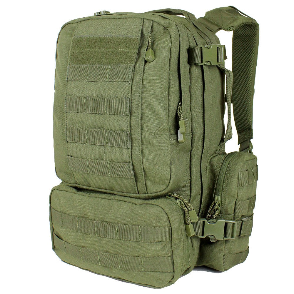 Mochila CONVOY OUTDOOR verde, versión reducida con sistema MOLLE de Condor