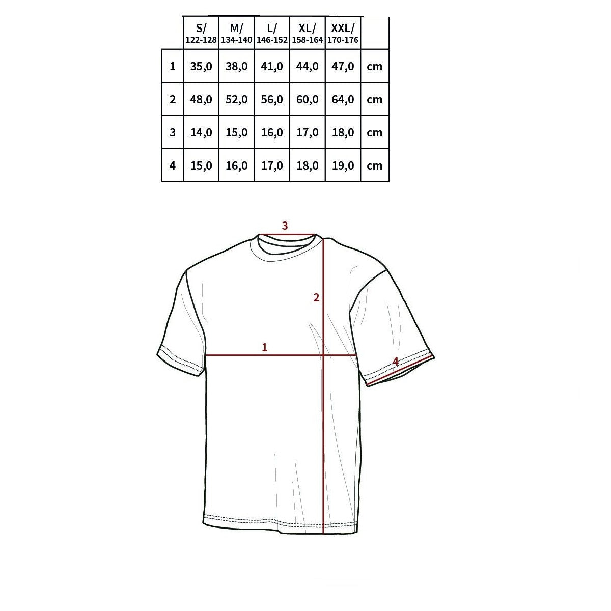 Camiseta infantil manga corta camuflaje patrón 95 les, 100% algodón