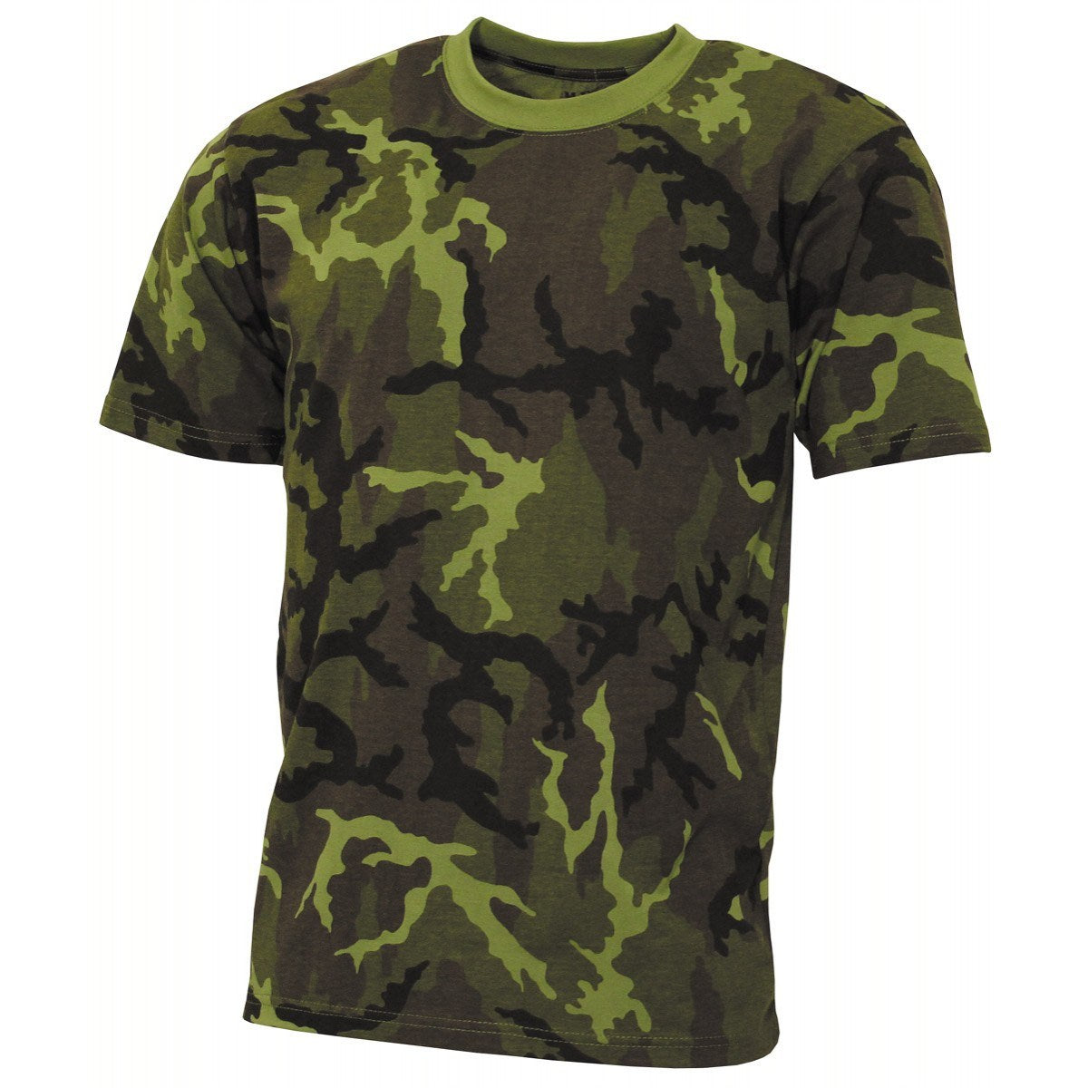 Camiseta infantil manga corta camuflaje patrón 95 les, 100% algodón