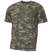 Camiseta infantil camuflaje BASIC ACU DIGITAL, estampado de calidad, 100% algodón