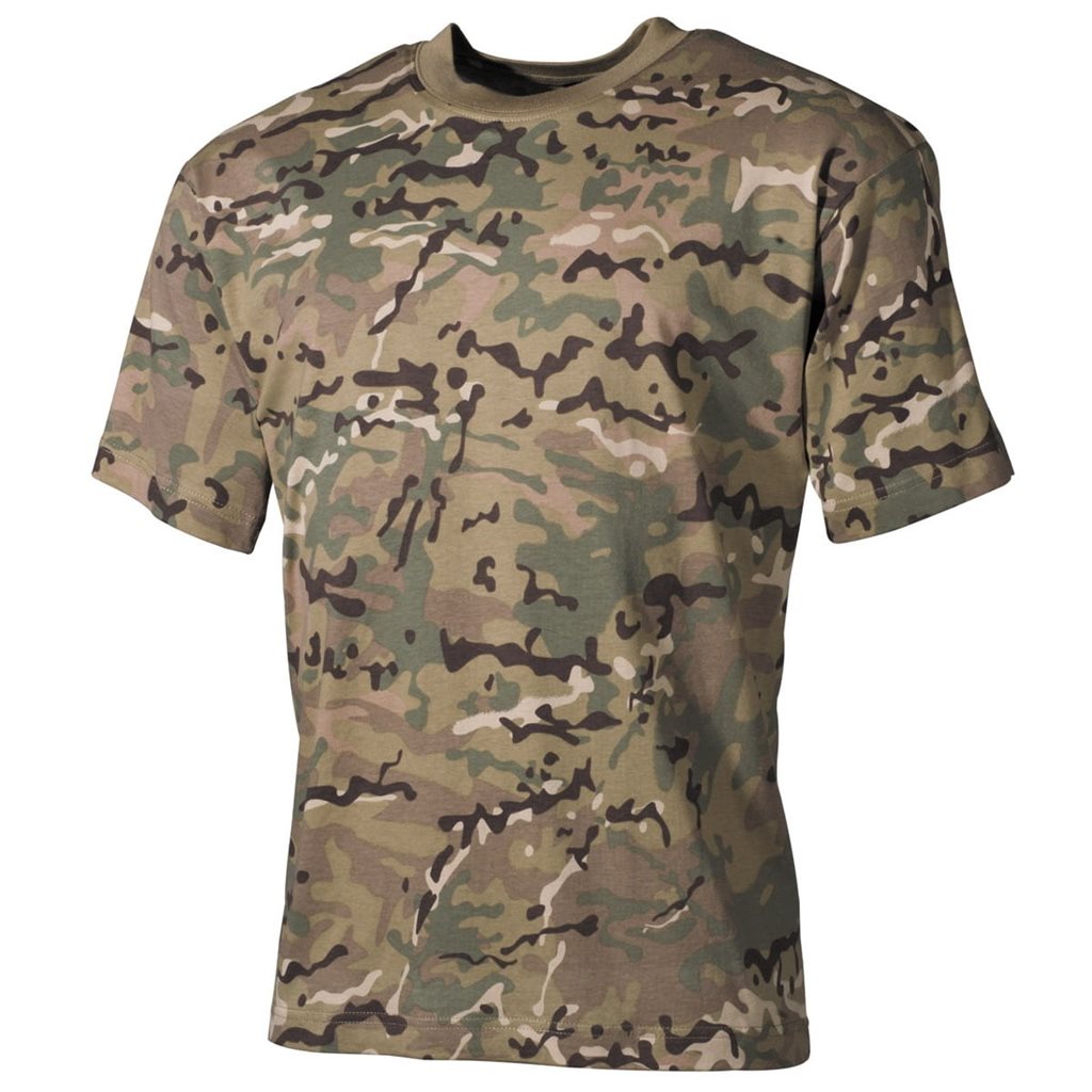 Camiseta infantil camuflaje army, 100% algodón, estampado de calidad.