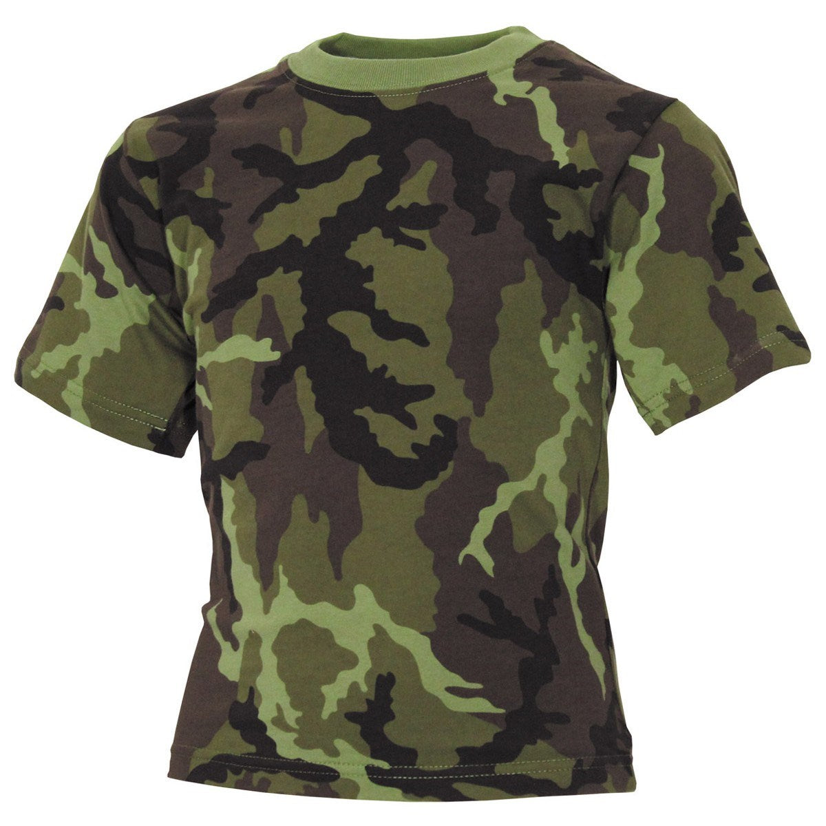 Camiseta infantil camuflaje vz.95 (bosque) - 100% algodón, estampado de calidad