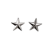 Insignia metálica Brigadier General, estrellas plateadas - US Army, fabricada en EE. UU.