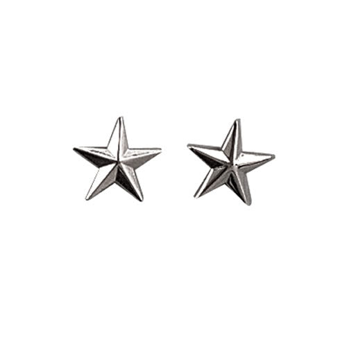 Insignia metálica Brigadier General, estrellas plateadas - US Army, fabricada en EE. UU.