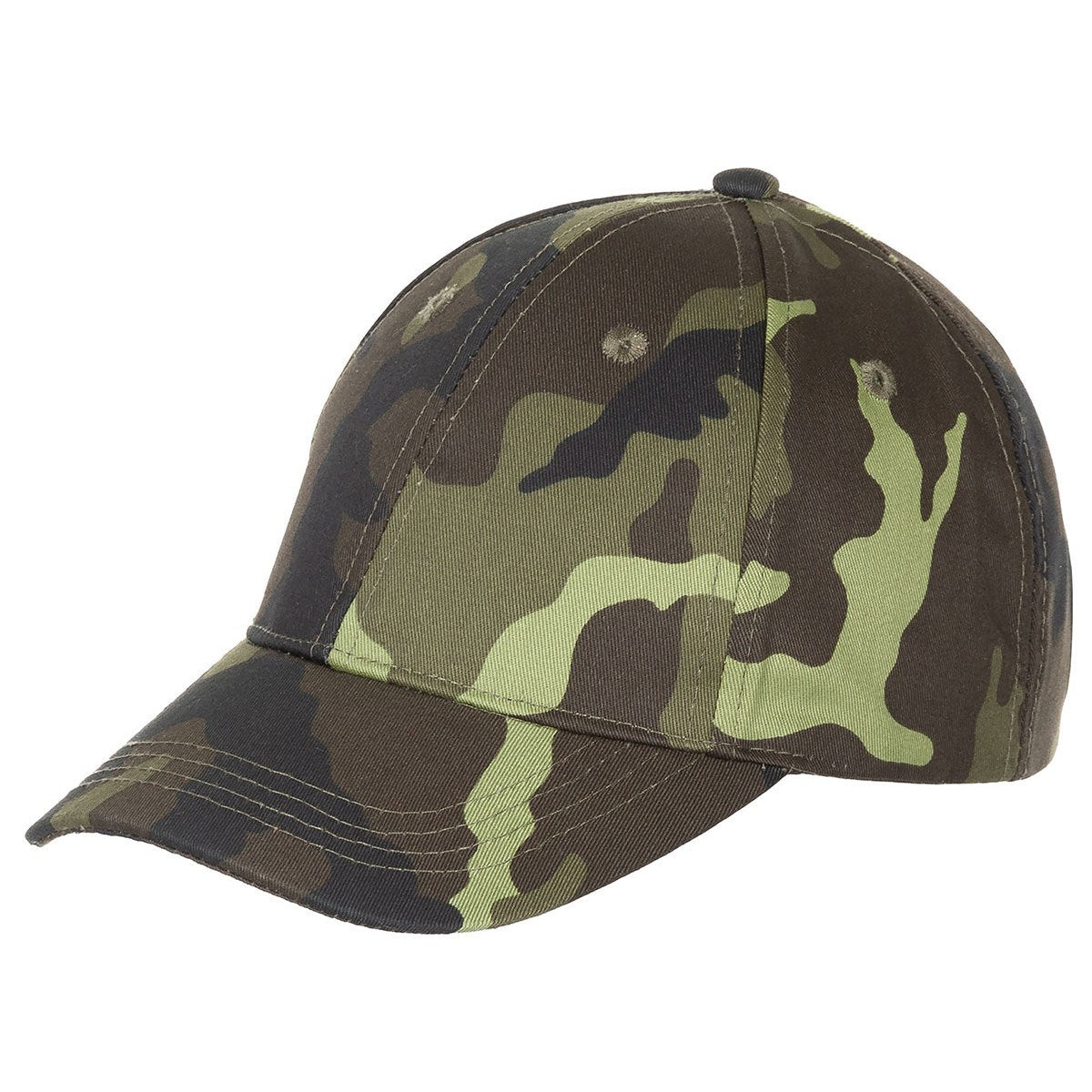 Gorra infantil estilo militar con camuflaje vz.95, talla ajustable, 35% algodón 65% poliéster