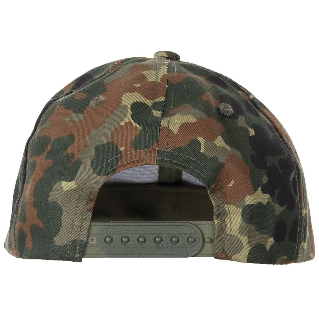 Gorra infantil estilo militar con camuflaje vz.95, talla ajustable, 35% algodón 65% poliéster