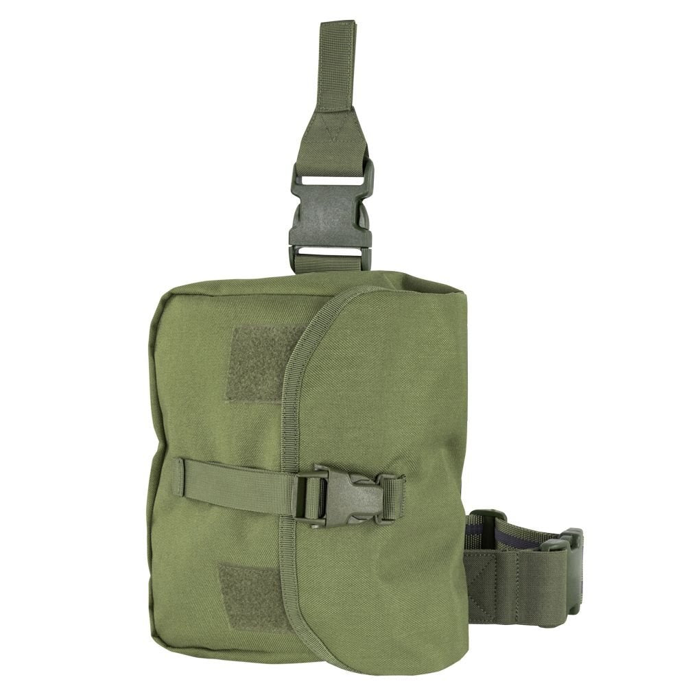 Funda RIG muslera verde para máscara antigás de Condor Outdoor, compatible MOLLE/PALS