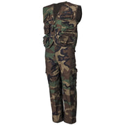 Conjunto infantil WOODAND chaleco con bolsillos y pantalón con perneras desmontables, 65% poliéster 35% algodón