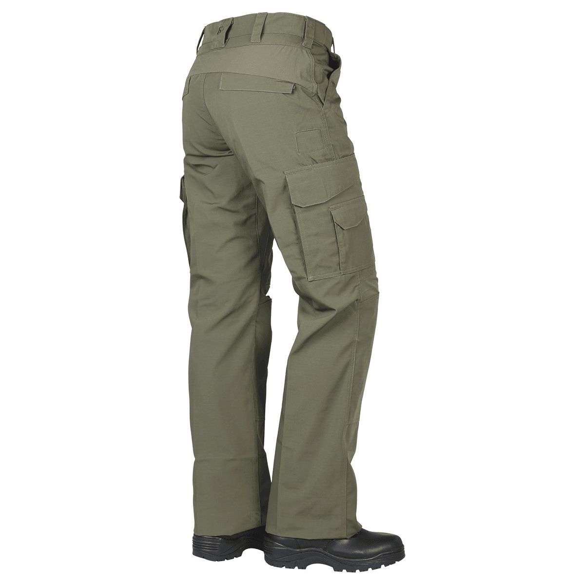 Pantalones tacticos mujer 24-7 Pro Flex rip-stop verdes con multiples bolsillos y refuerzos elasticos