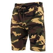 Shorts para tiempo libre en mezcla poliéster y algodón, con cordón y bolsillos
