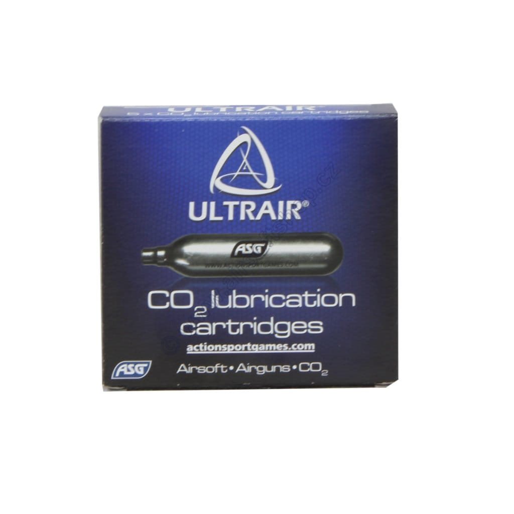 Pack de 5 cápsulas CO2 12 g con lubricante de silicona