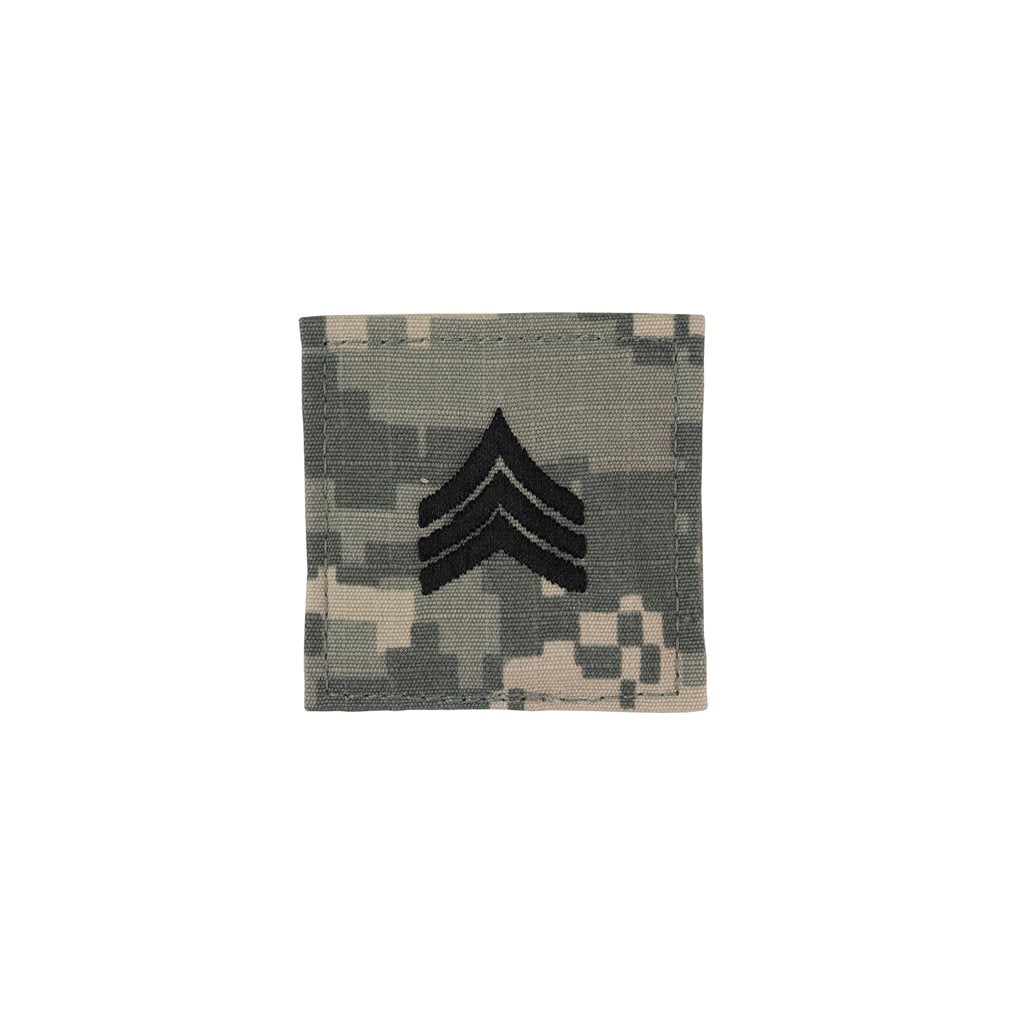 Parche VELCRO Sergeant ACU Digital 5x5 cm en rip-stop con camuflaje UCP - certificado US Army