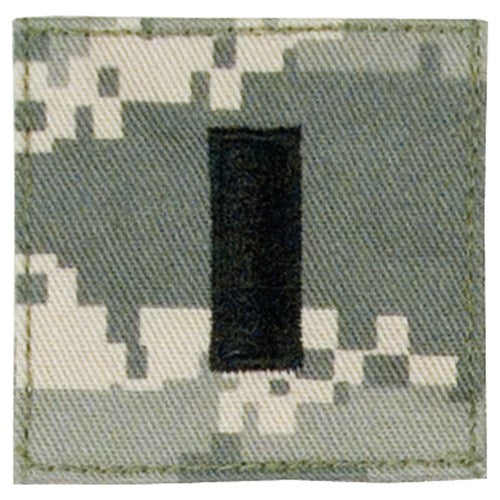 Parche 1st Lieutenant ACU Digital 5x5 cm, rip-stop, velcro, fabricado en EE. UU.