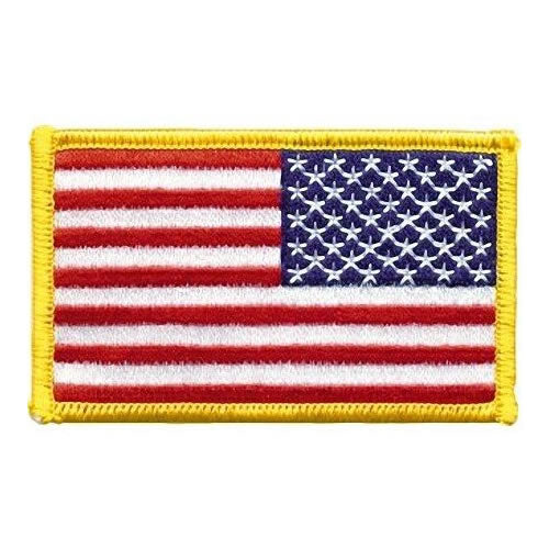 Parche textil bandera EE. UU. (reverso), aprox. 7,5 x 5 cm