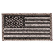 Parche textil bandera EE. UU. FOLIAGE 8,5 x 4,5 cm con velcro en la parte trasera