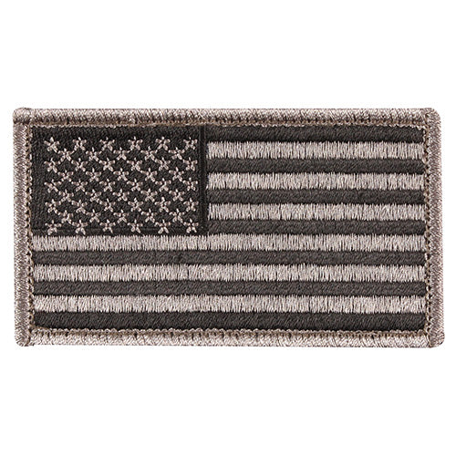 Parche textil bandera EE. UU. FOLIAGE 8,5 x 4,5 cm con velcro en la parte trasera