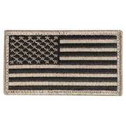 Parche textil con la bandera de EE. UU. 8,5 x 4,5 cm negro/khaki con velcro
