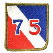 Parche 75th Division US Army II Guerra Mundial aprox 6,5 x 7 cm