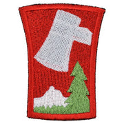 Parche colorido de la 70. división, Segunda Guerra Mundial, aprox. 5 x 7 cm