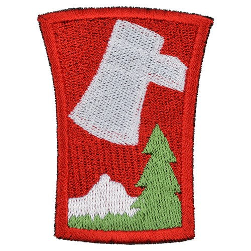 Parche colorido de la 70. división, Segunda Guerra Mundial, aprox. 5 x 7 cm