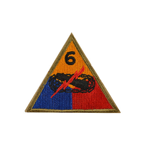 Parche US '6TH ARMY DIV.' aprox. 10 x 9 cm