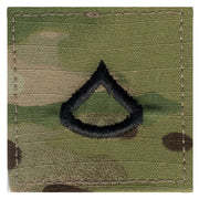 Parche de rango Soldado de Primera Clase E-3 velcro OCP Multicam 5x5 cm