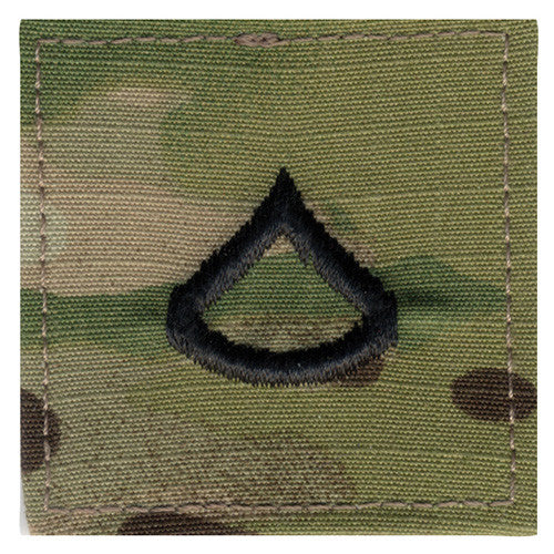 Parche de rango Soldado de Primera Clase E-3 velcro OCP Multicam 5x5 cm