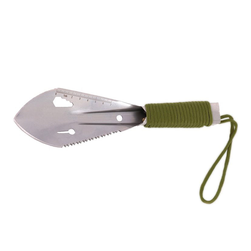 Pala SURVIVAL 7v1 con paracord, pequeña y práctica para trekking