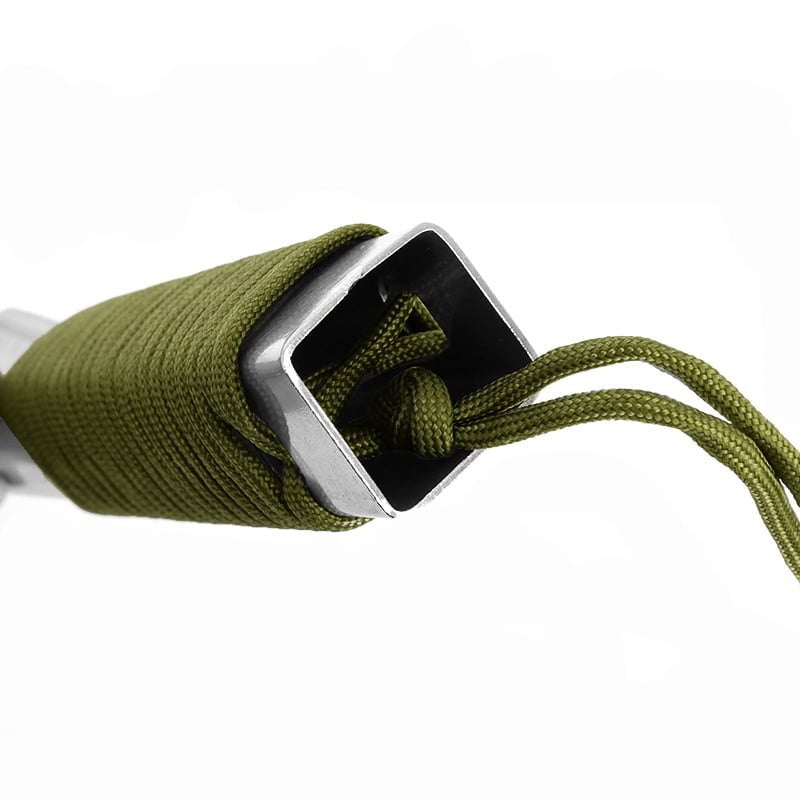 Pala SURVIVAL 7v1 con paracord, pequeña y práctica para trekking