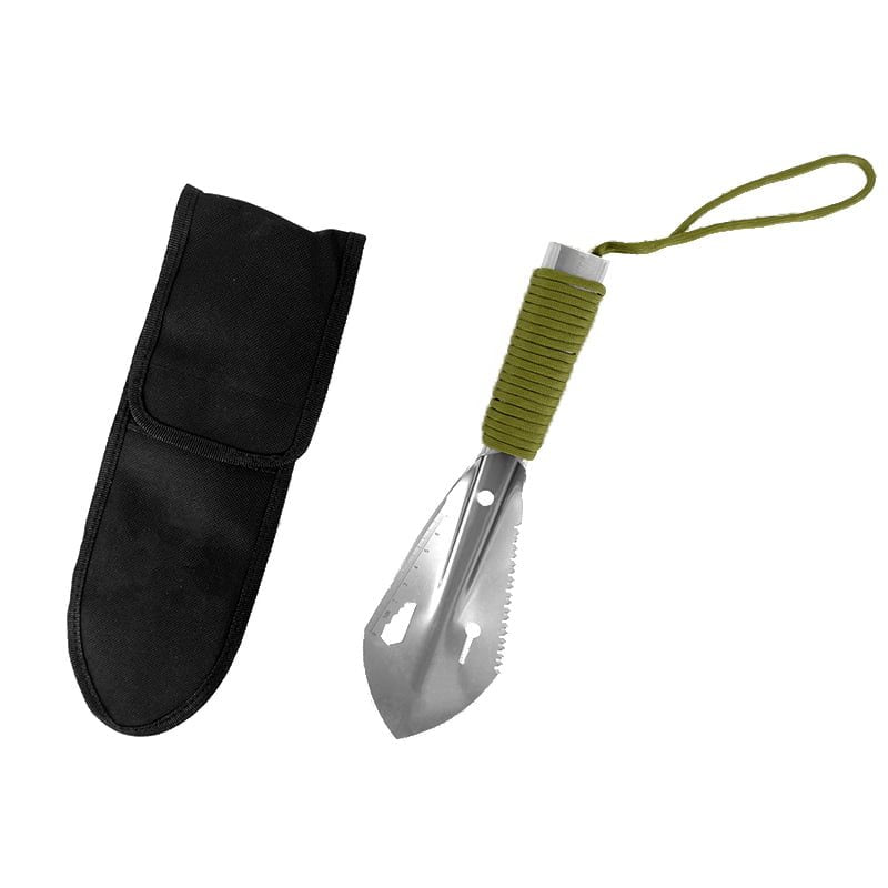 Pala SURVIVAL 7v1 con paracord, pequeña y práctica para trekking