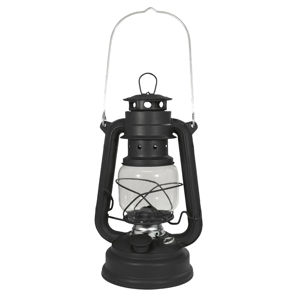 Lámpara de petróleo Hurricane negra 25 cm