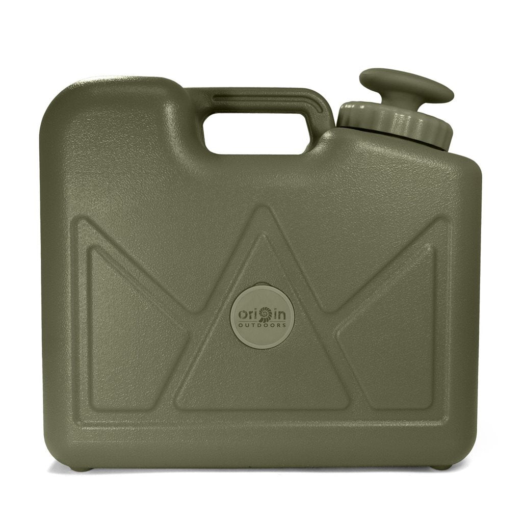 Bidón filtrante Jerrycan 15l verde con bomba manual y filtros de membrana y carbón activo