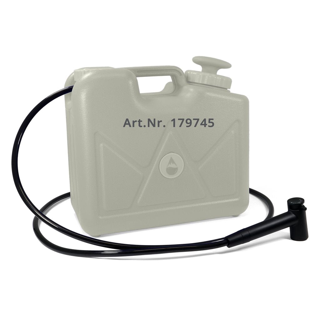 Ducha con manguera para bidón filtrante Jerrycan